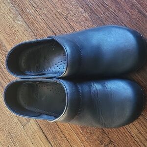 Dansko Midnight Blue Leather Clogs
